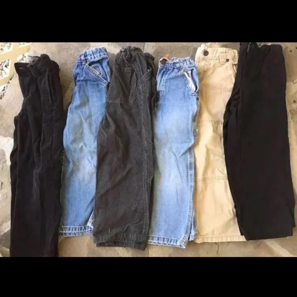 6 pairs of 5t boys pants